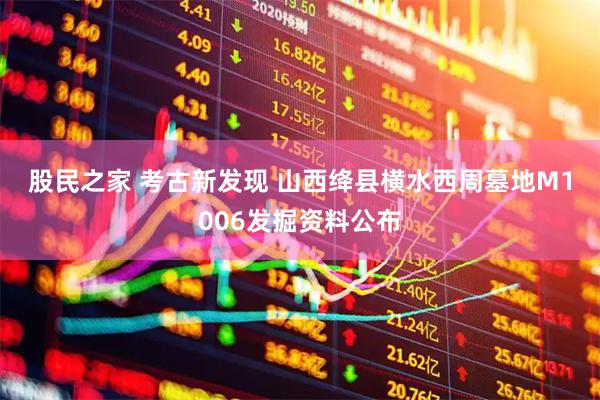 股民之家 考古新发现 山西绛县横水西周墓地M1006发掘资料公布
