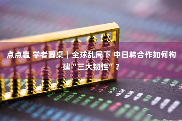 点点赢 学者圆桌｜全球乱局下 中日韩合作如何构建“三大韧性”？