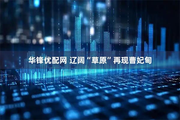 华锋优配网 辽阔“草原”再现曹妃甸